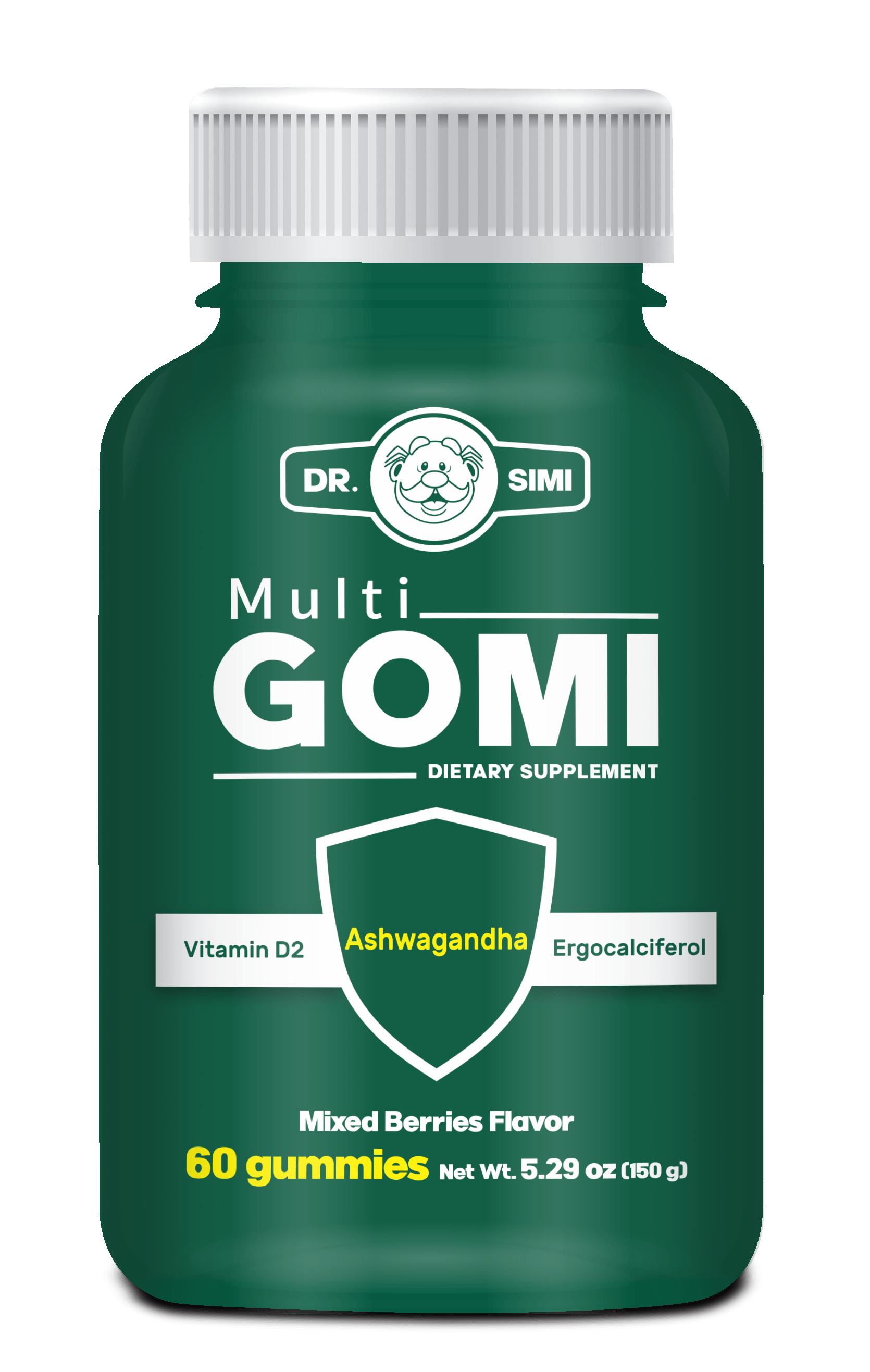 Multigomi Ashwagandha Vit D2 Mixed Berries Flavor 60 Gummies