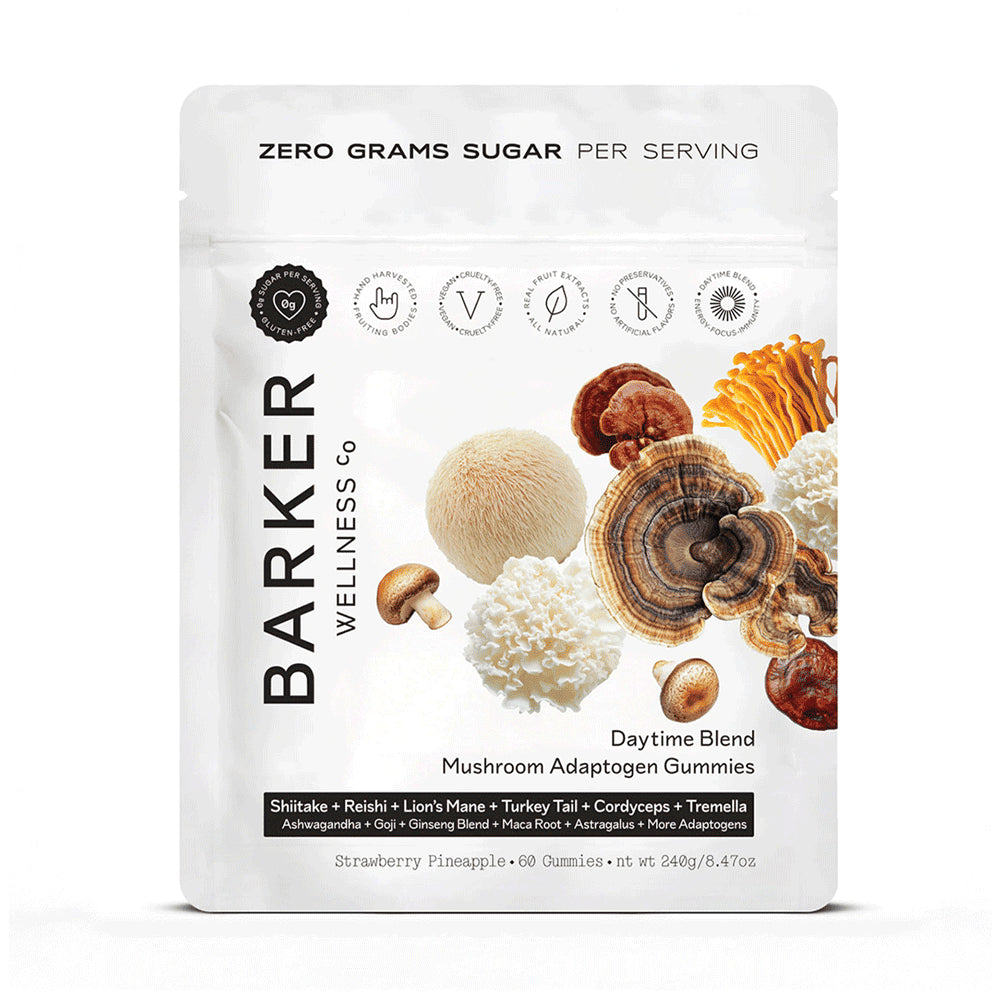 Barker Wellness Co Day Blend Mushroom Adaptogen 60 Gummies