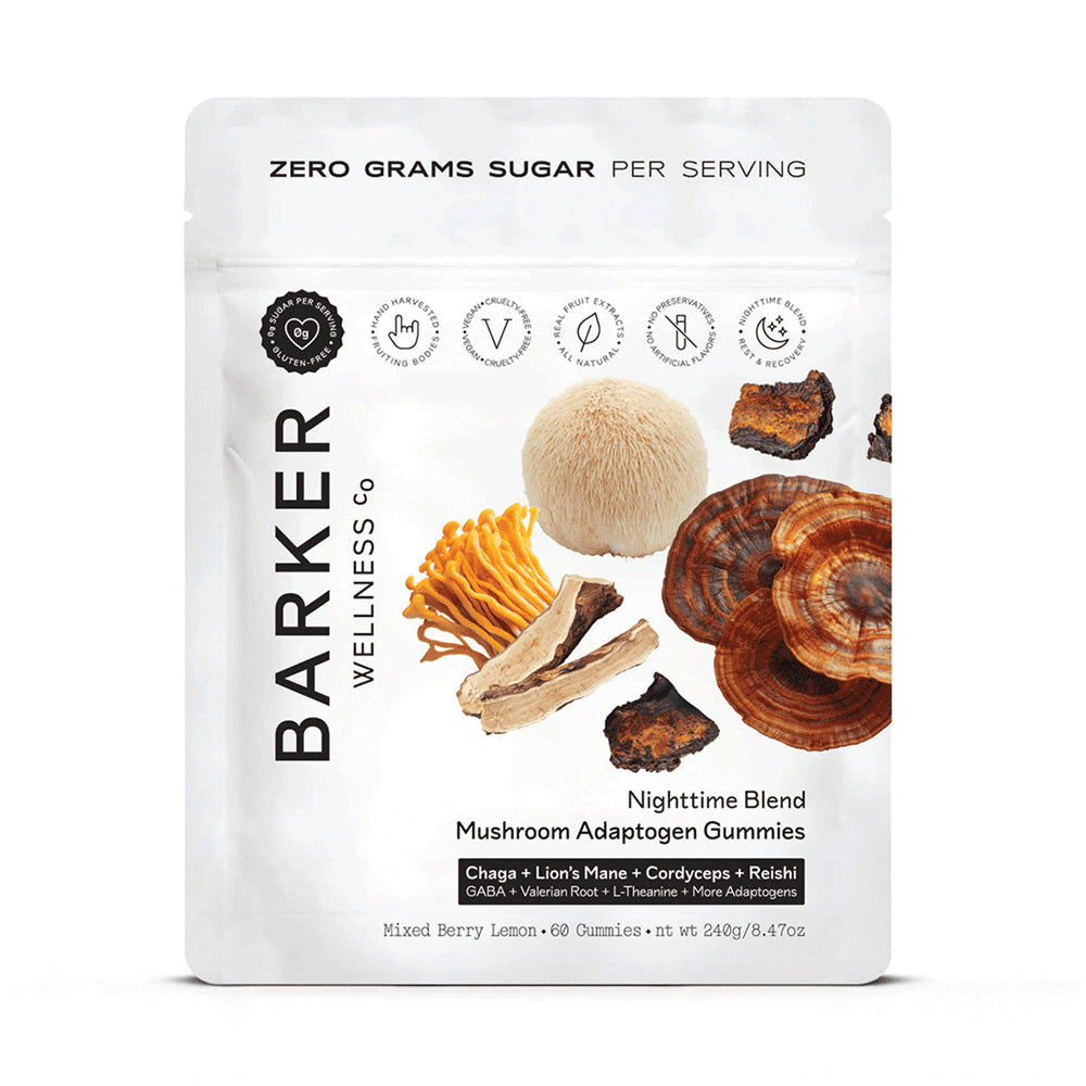 Barker Wellness Co Night Blend Mushroom Adaptogen 60 Gummies