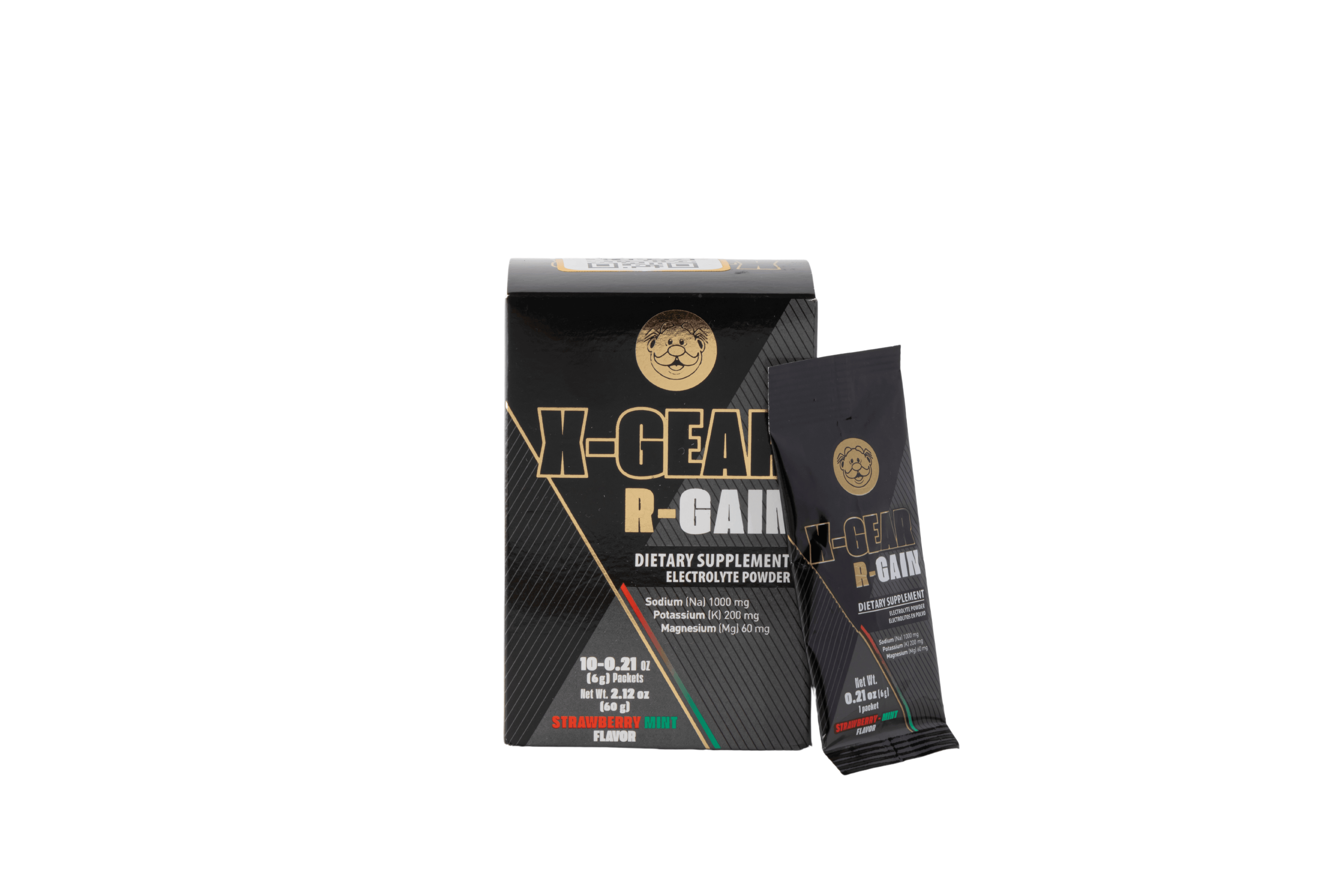 Electrolitos Xgear Sabor Fresa-Menta 10 sobres