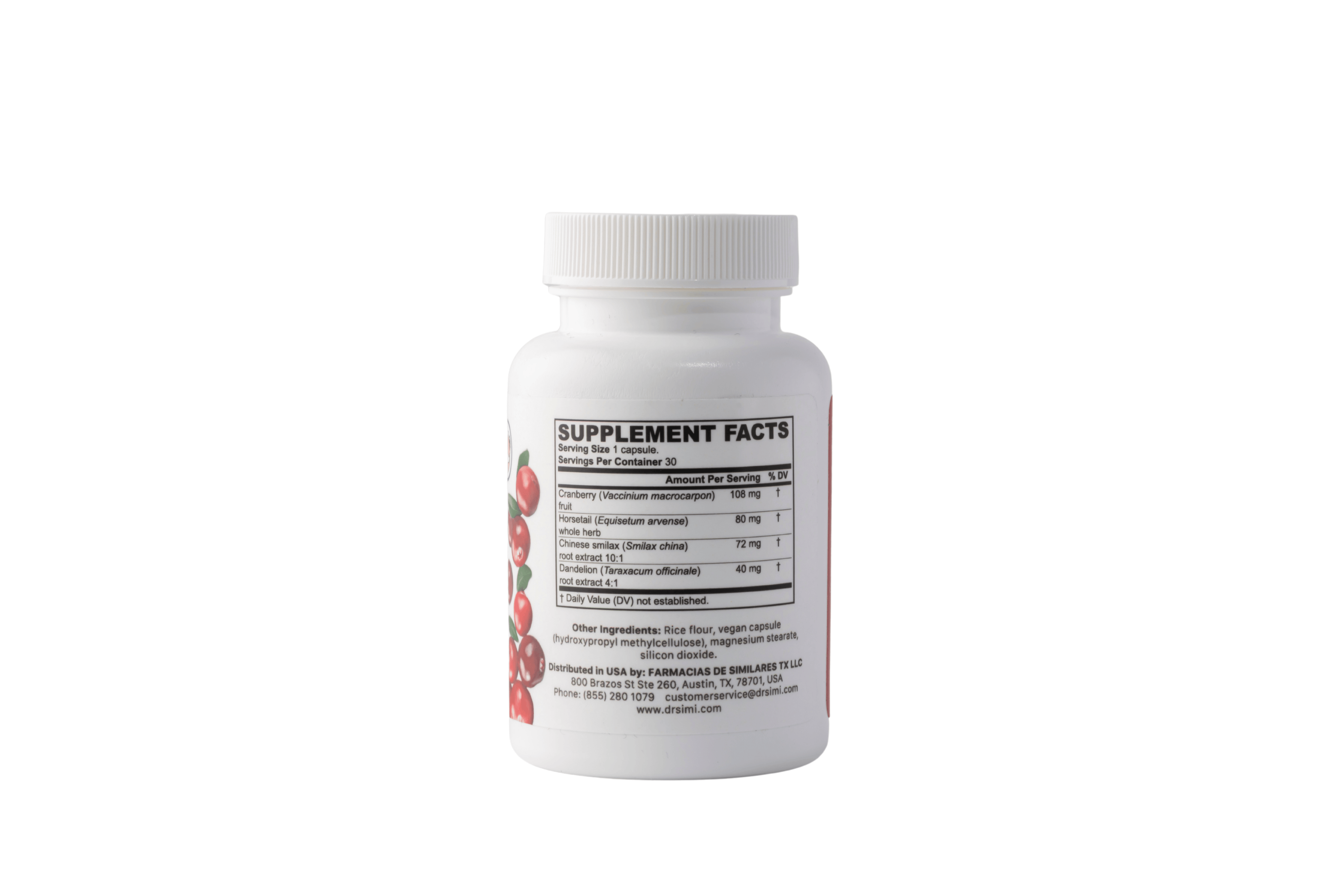 Dr. Simi Cranberry with horsetail and dandelion 30 Cap