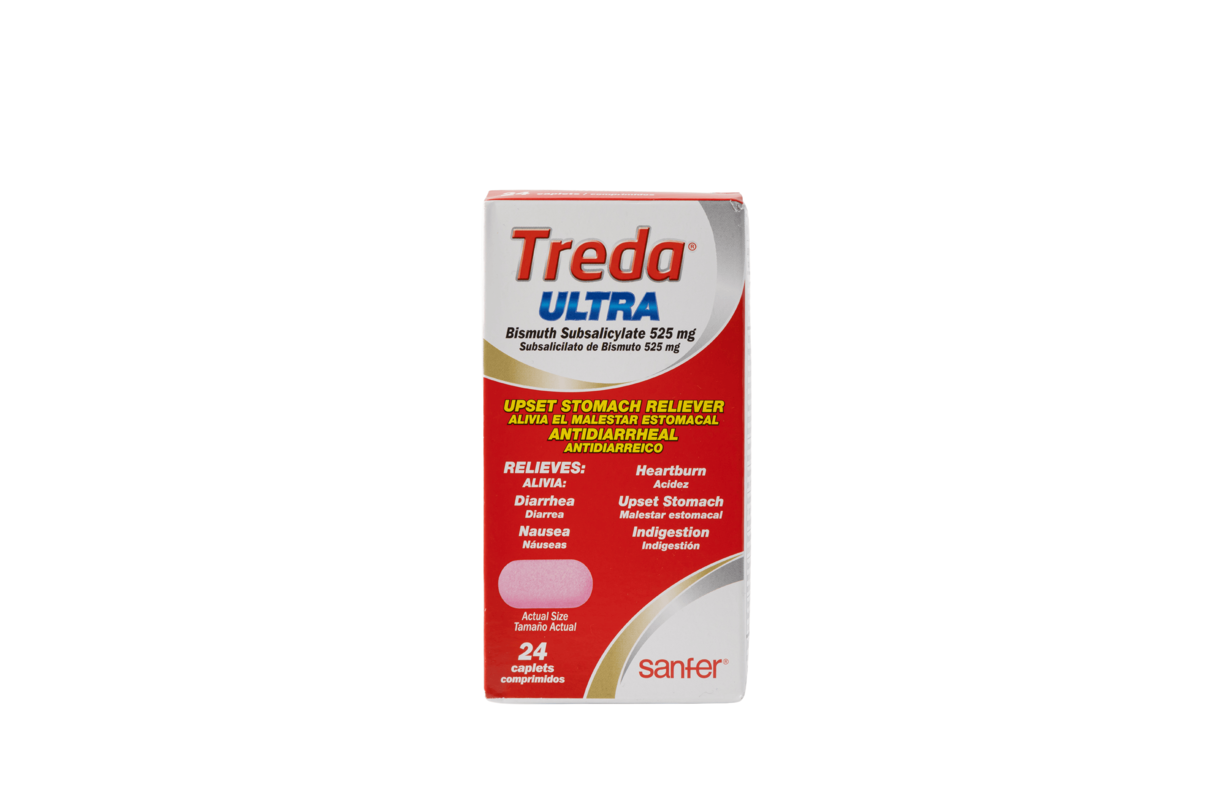 Treda Bismuth Subsalicylate 525mg / 24 Caplets