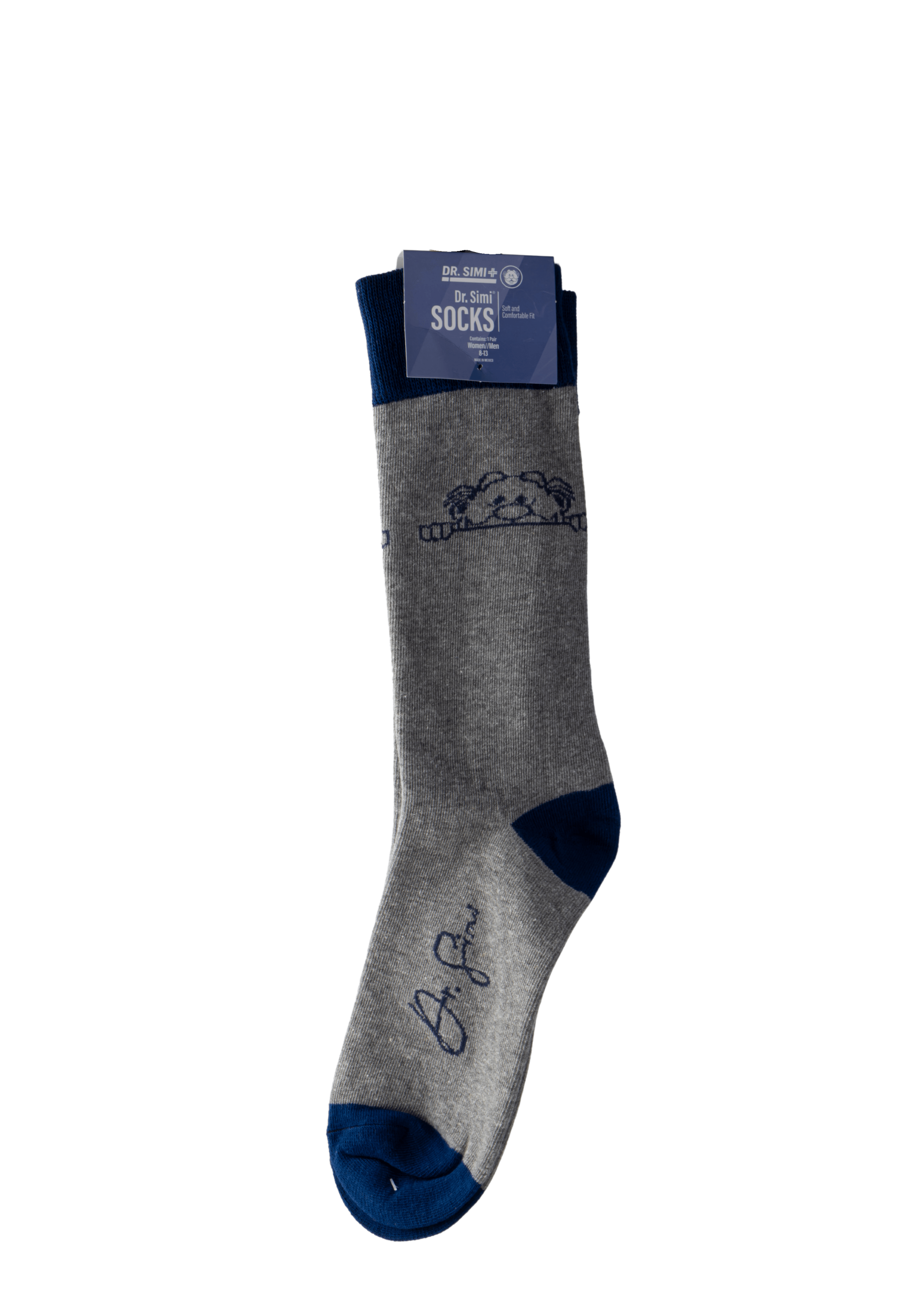 Dr. Simi Grey Socks 1 Pair