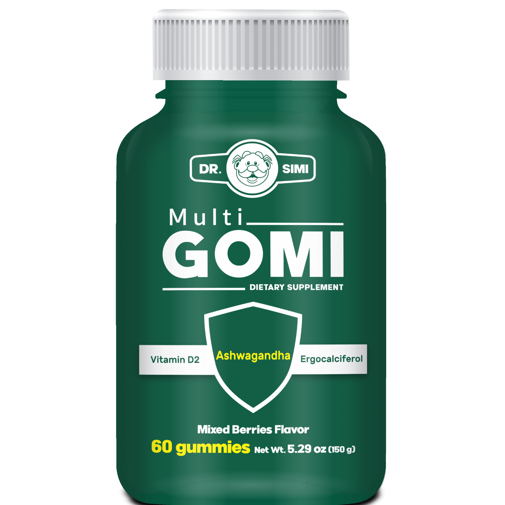 Multigomi Ashwagandha Vit D2 Mixed Berries Flavor 60 Gummies