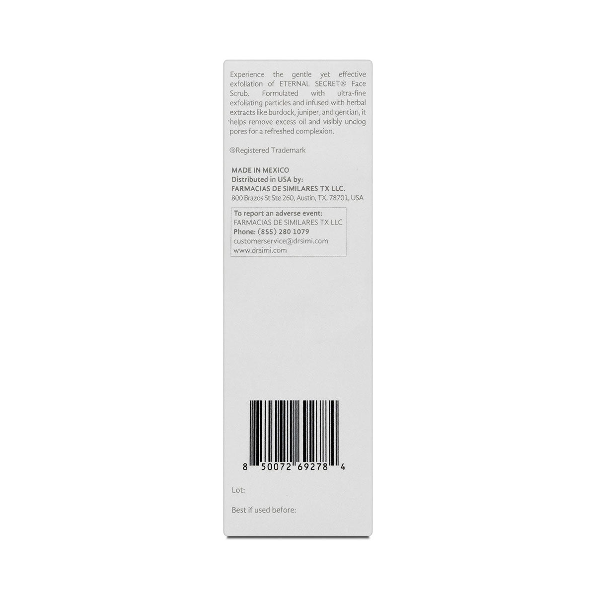 Eternal Secret Exofialting facial Vitamin E 2.1Oz