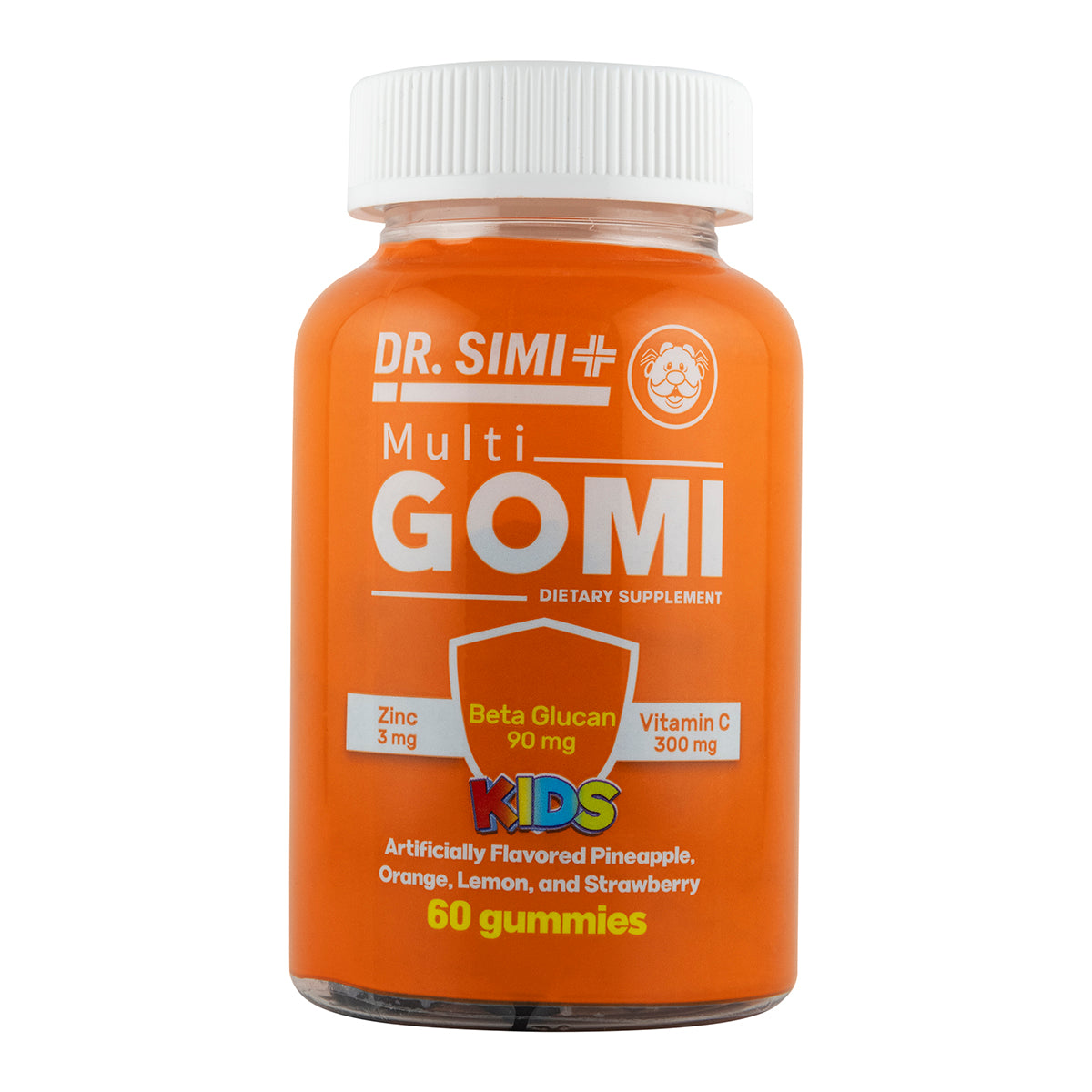 Multigomi Zinc/Beta Glucan/Vit C Kids Flavored Gummies 60 Pc