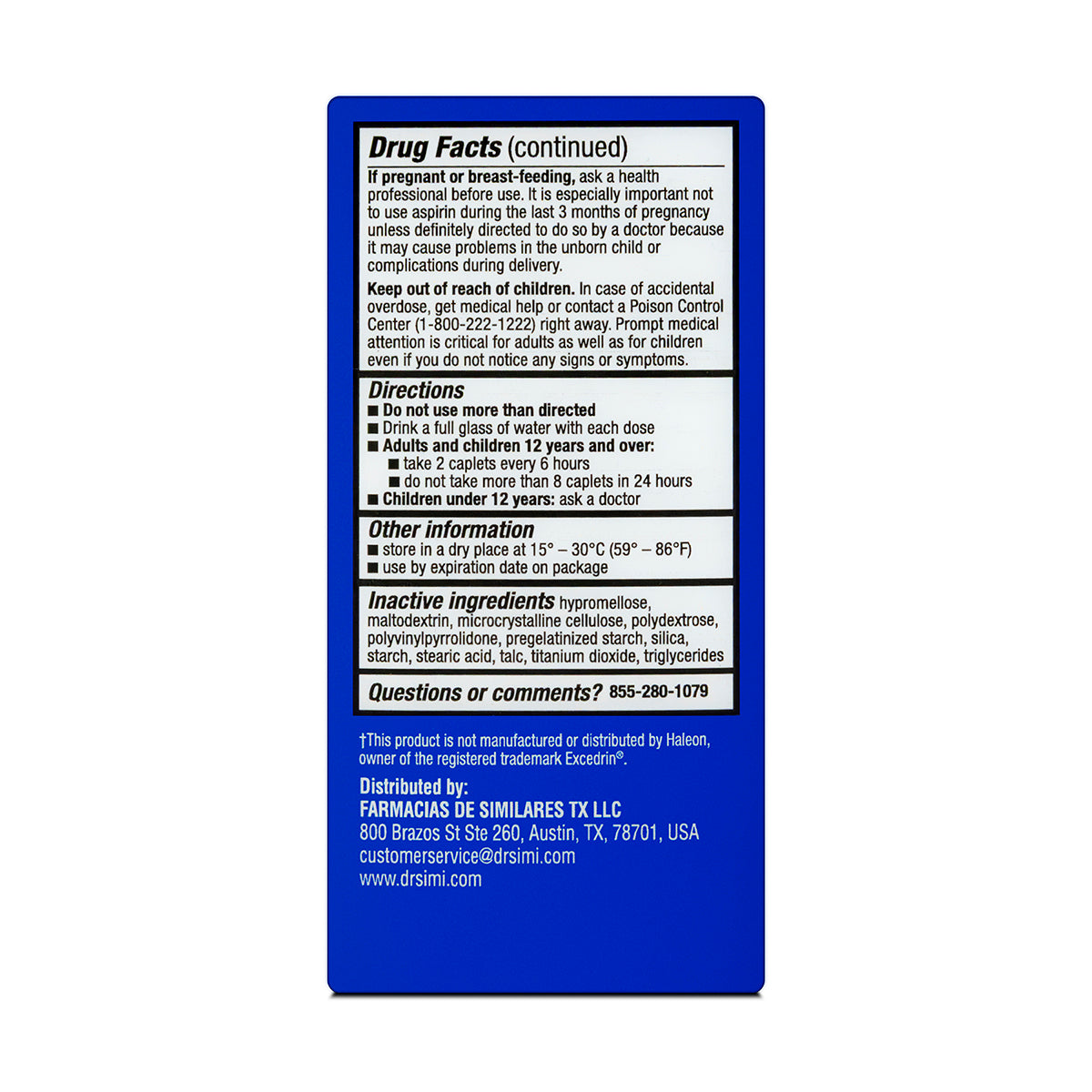 Dr. Simi Acetamino/Aspir250Mg/Caffein65Mg 100 Cap