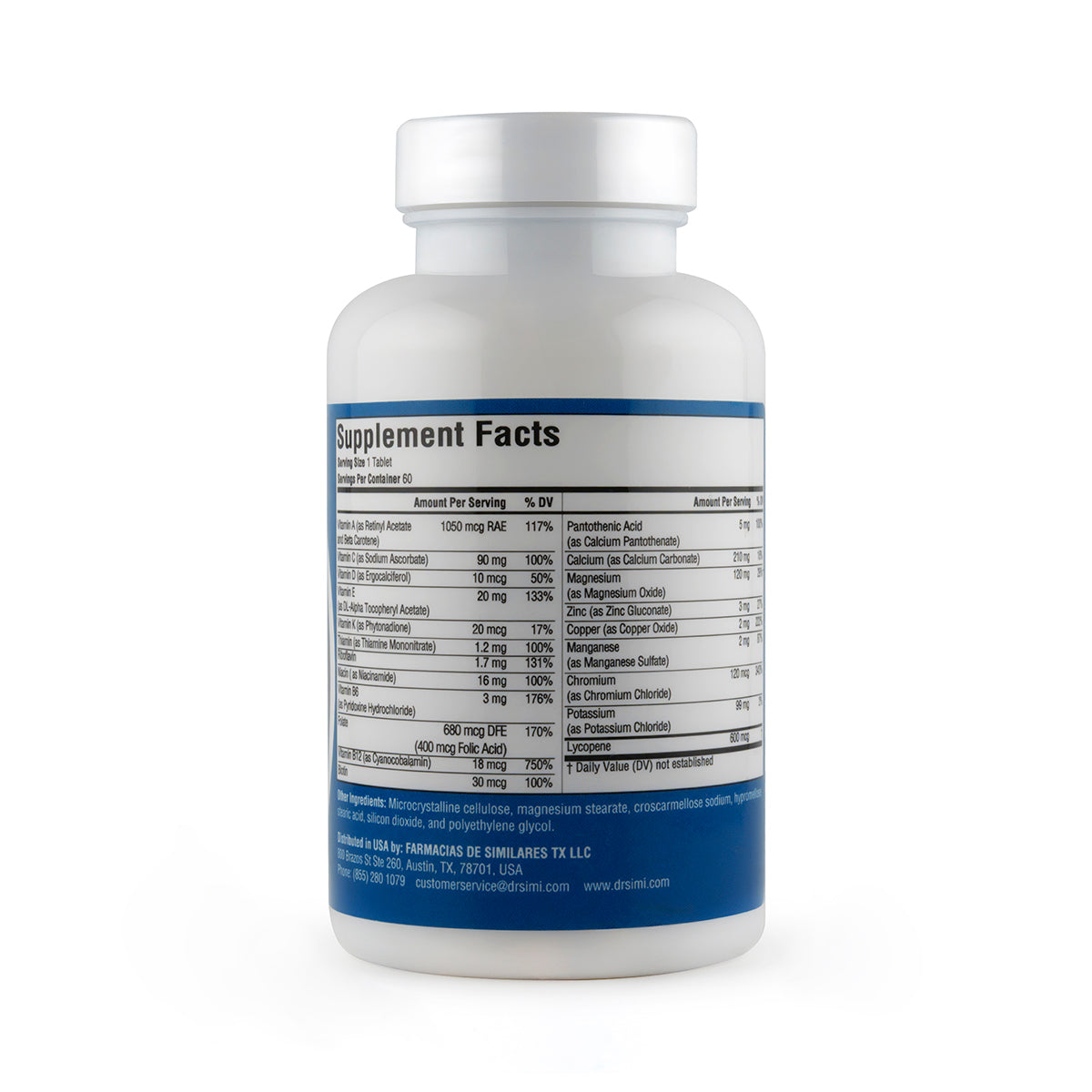 Dr. Simi Men's Daily One 60 Tab