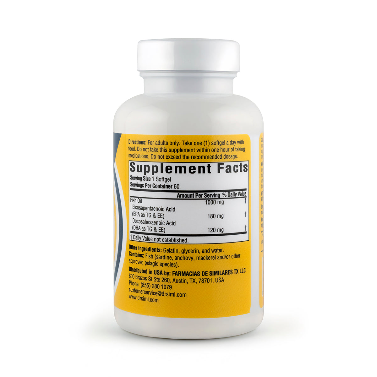 Dr. Simi Omega 3 - Fish Oil 60 Softgel Cap