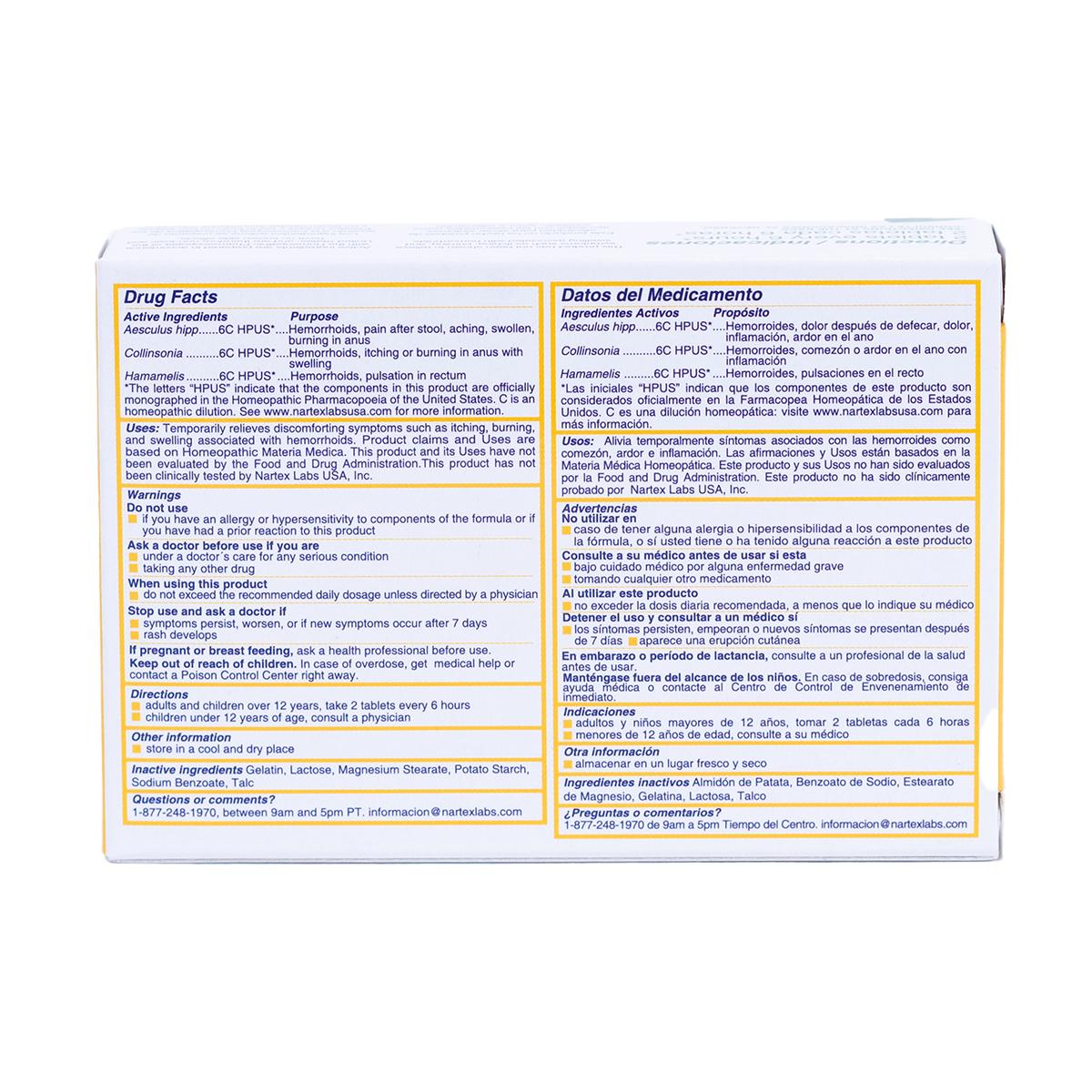 Nartex Hemorrhoidex 30 Tablets