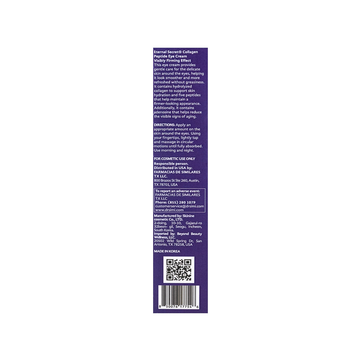 Eternal Secret Collagen + Peptide Eye Cream 50 Ml