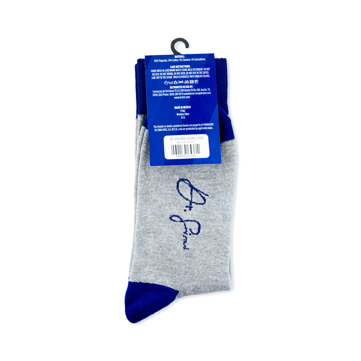 Dr. Simi Grey Socks 1 Pair