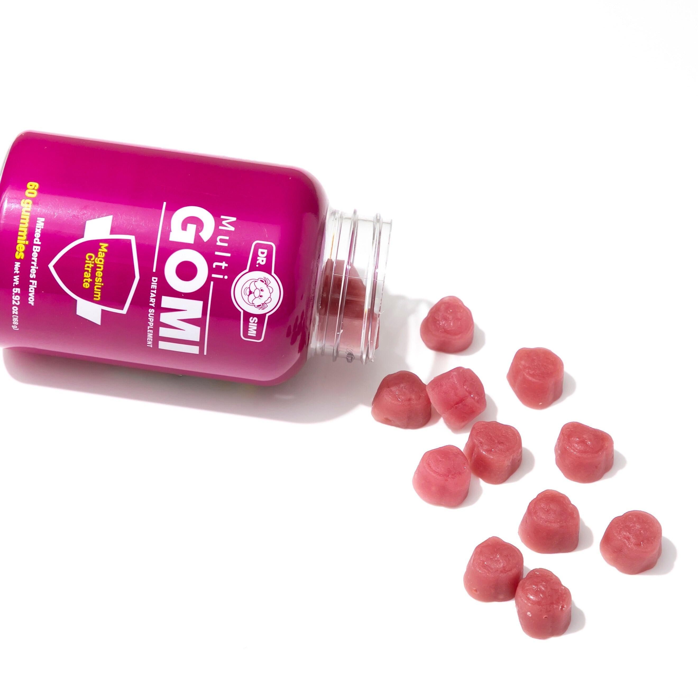 Multigomi Magnesium Citrate Mixed Berries Flavor  60 Gummies