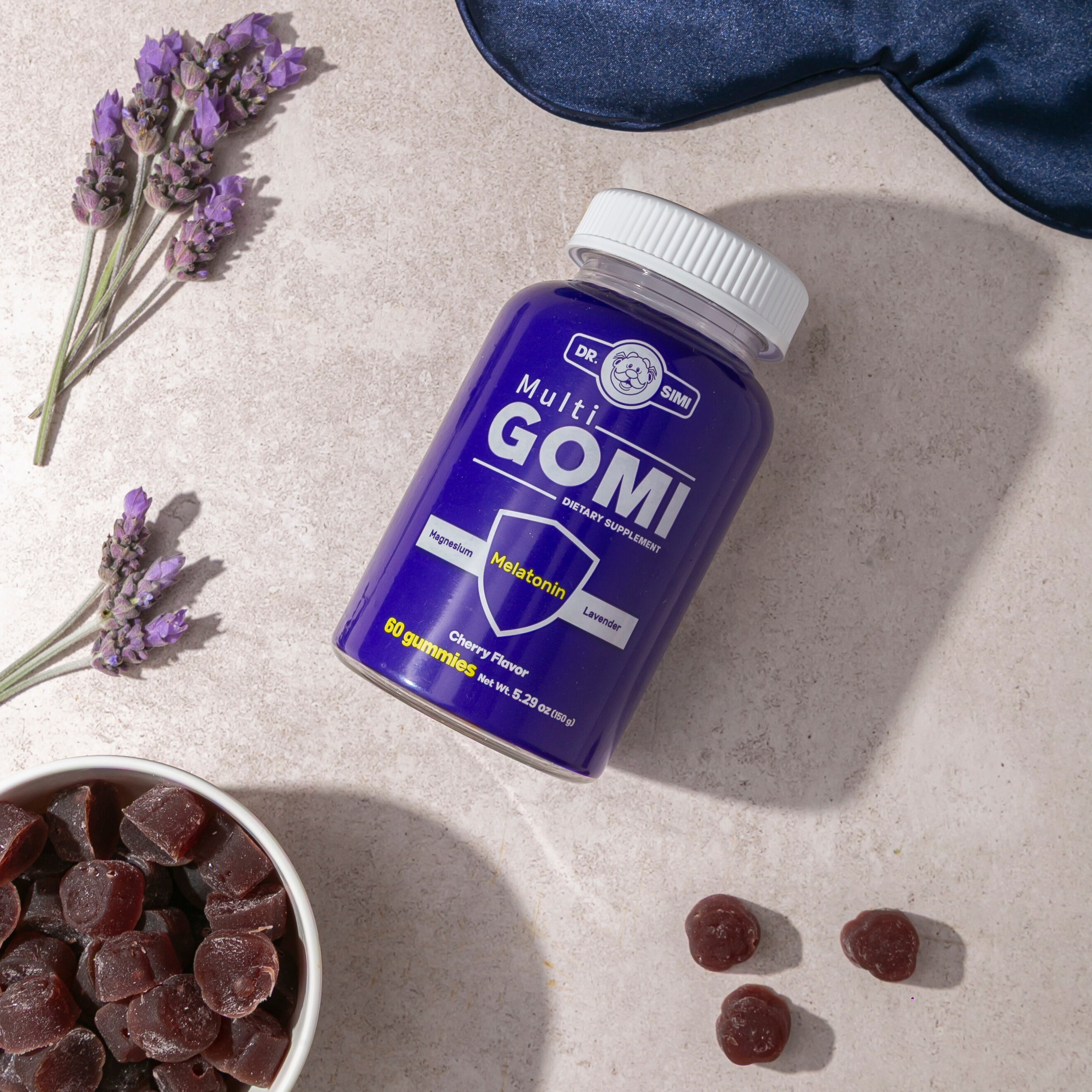 Multigomi Melatonin Magnesium + Lavender Flavored 60 Gummies