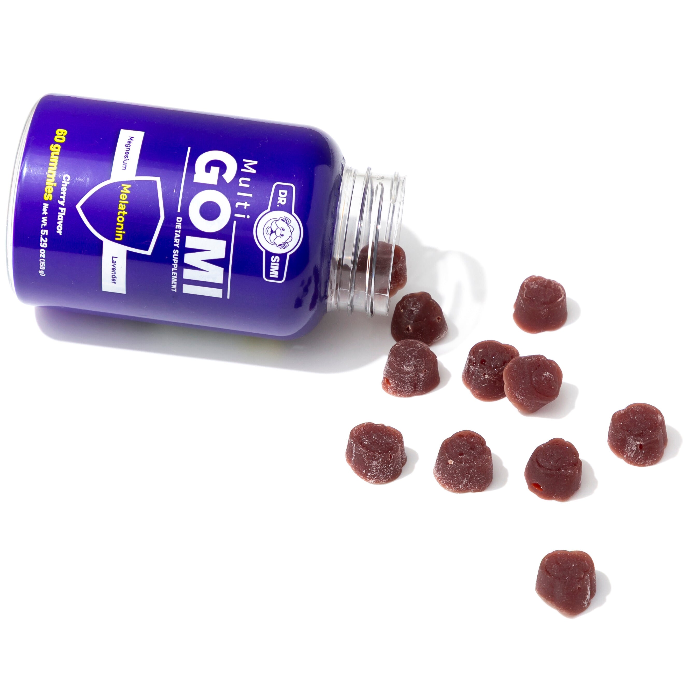 Multigomi Melatonin Magnesium + Lavender Flavored 60 Gummies