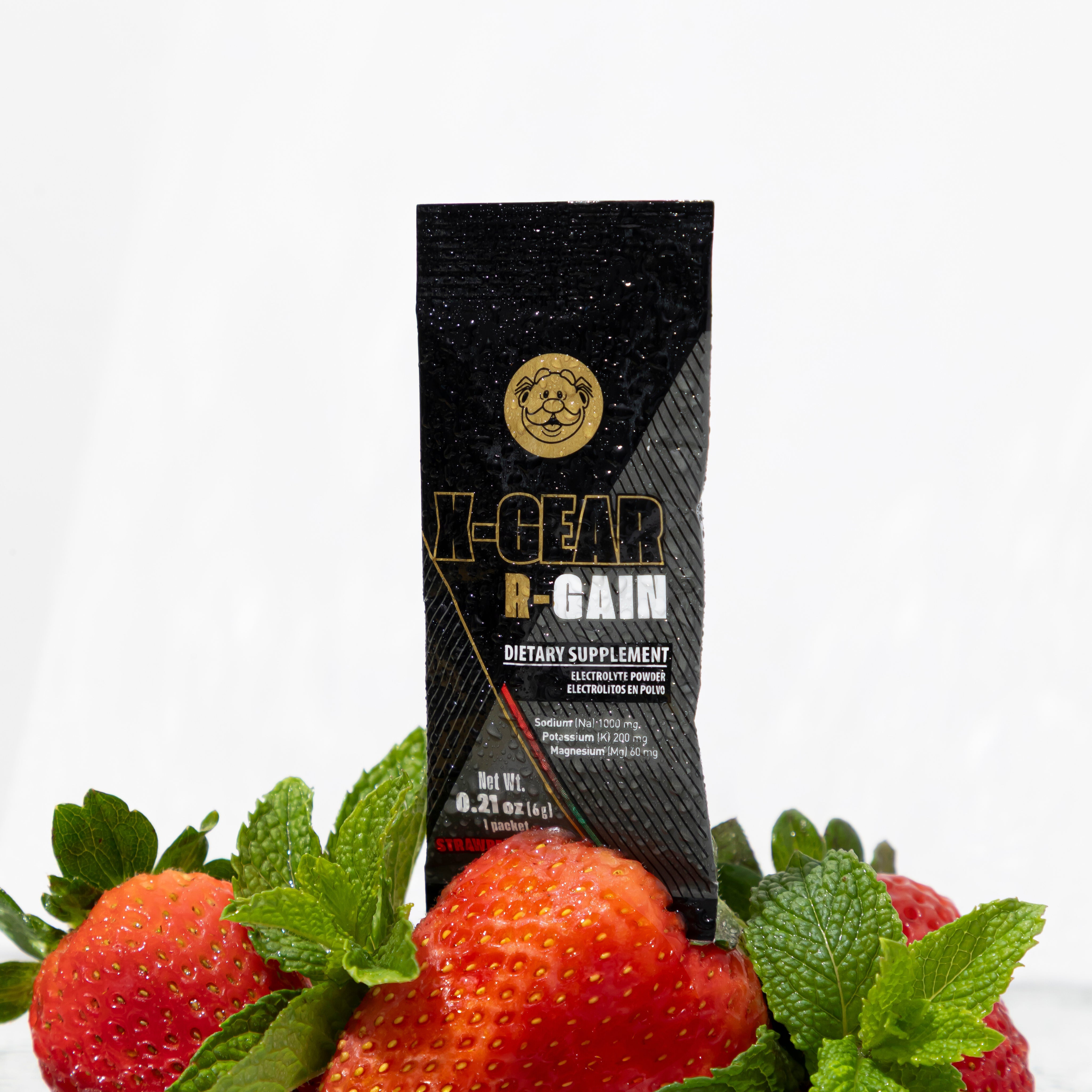 X-Gear R-Gain Electrolyte Powder Strawberry Mint 10 Pack