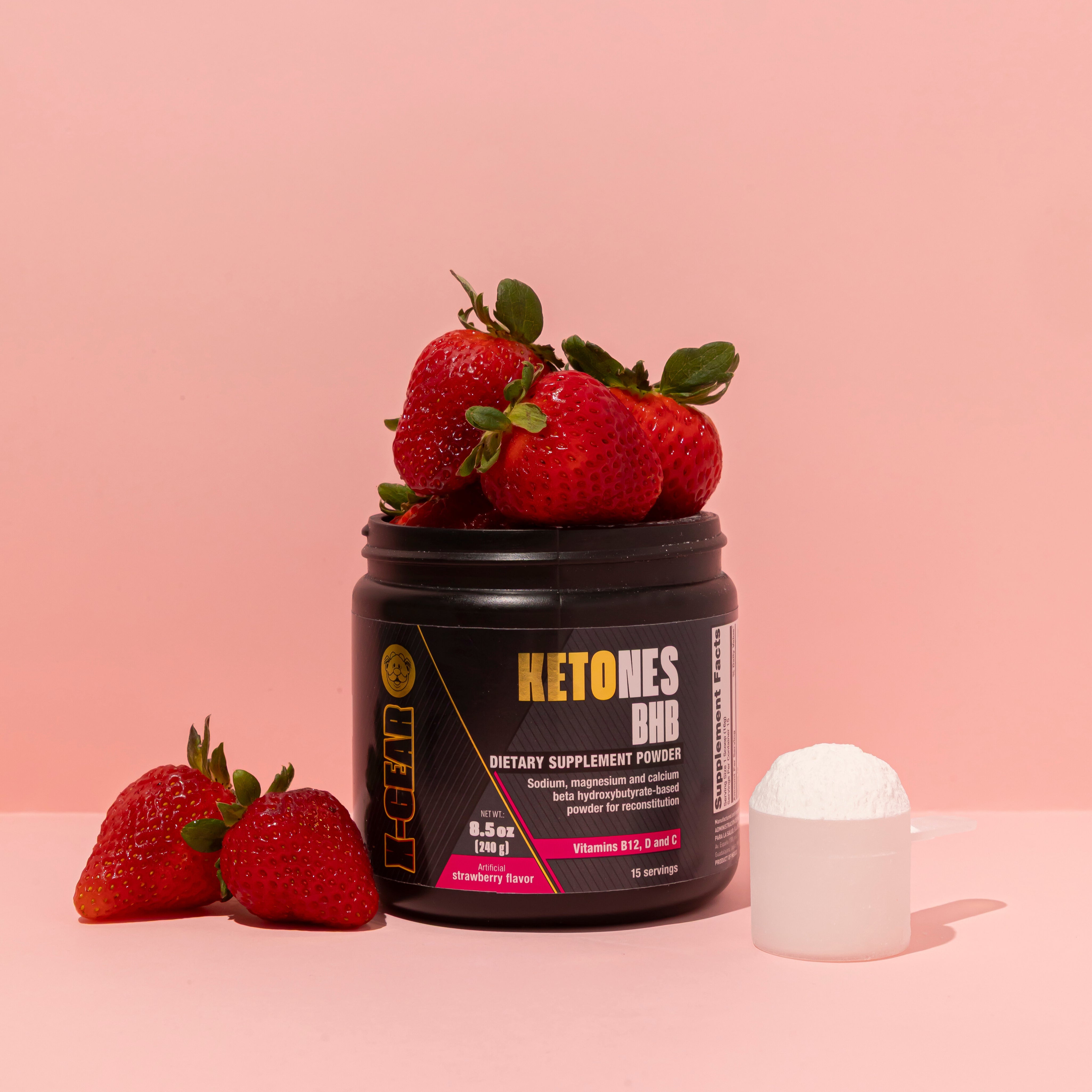 X-Gear Exogenous Ketones Bhb Strawberry Flavor 8.46 oz
